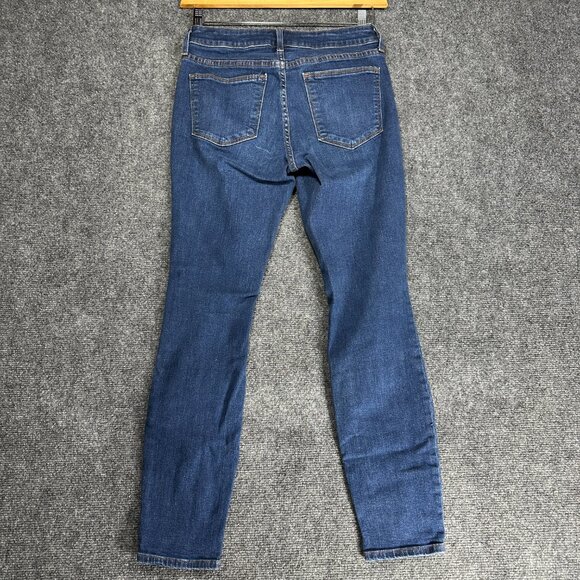 GAP Jeans Womens 28 Curvy True Skinny Cotton Stretch Medium Wash Distressed - Picture 8 of 9
